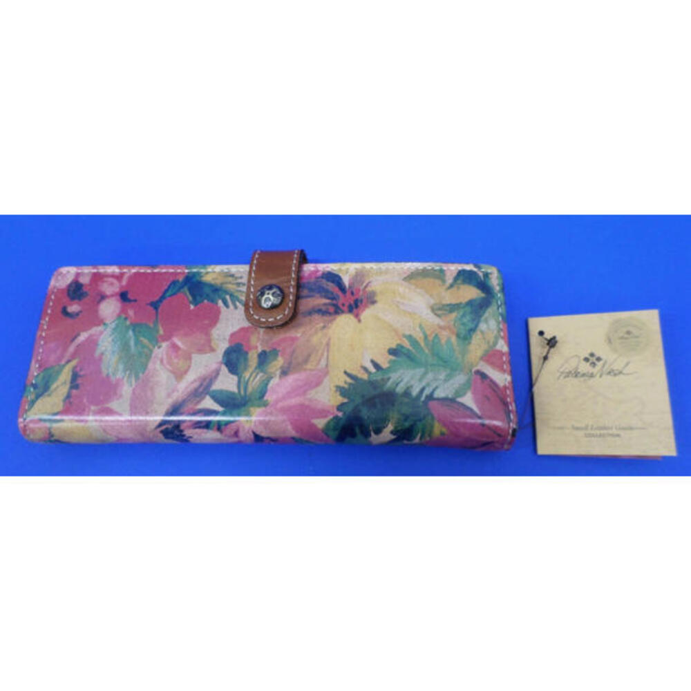PATRICIA NASH Marotta SPRING MULTICOLOR PRINT Leather CARD HOLDER RFID WALLET